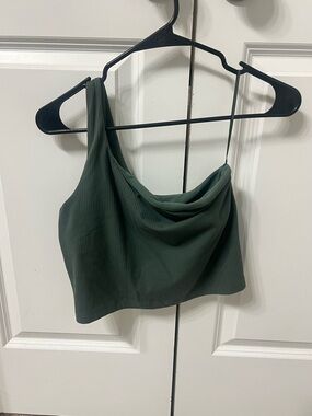 Lululemon ribbed asymmetrical Nulu top